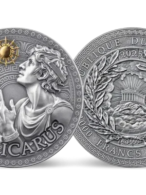 Götter und Helden 1-Unze-Silber-Gedenkmünze „Ikarus“! - Bestpreis
