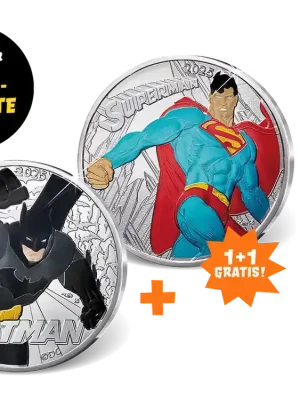 Silber-Edition ″90 Jahre DC Comics″ – Dein doppelter Start „Superman“ + ″Batman″ - Sehr beliebt