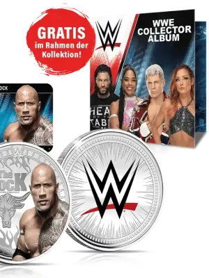 Nur für kurze Zeit | Die WWE Superstars auf offiziellen Lizenzprägungen – Dein Start The Rock