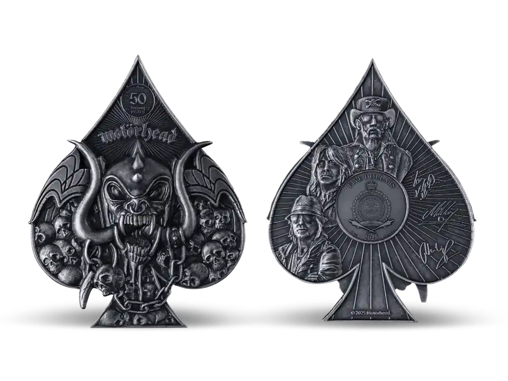 Nur noch kurze Zeit | Offizielle 3-Unzen-Silber-Gedenkmünze „50 Jahre Motörhead“