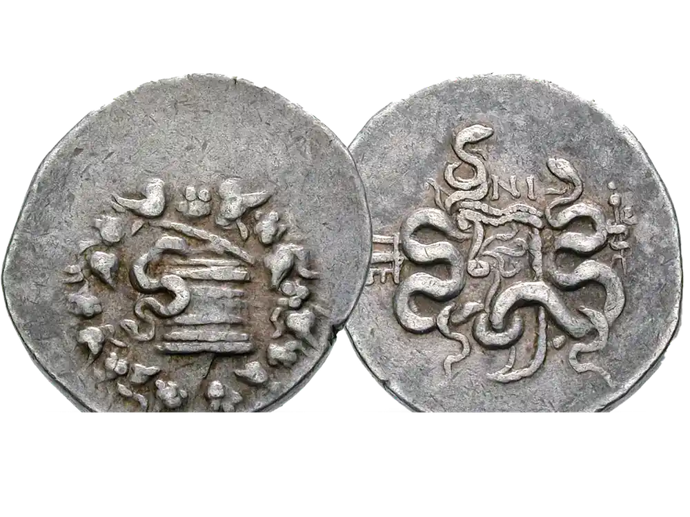 Antike Silbermünze aus Pergamon Cistophor 2.-1. Jhdt. v. Chr. - Zertifiziert