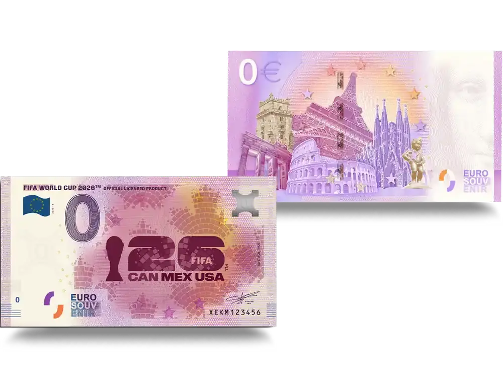 0 Euro Banknote „Gastgeberland Kanada“ zur FIFA WM 2026™ - Nur wenige verfügbar