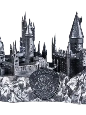 5 oz 3D-Silbermünze „Hogwarts Castle“ - Premium-Qualität