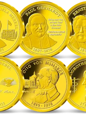Neu hinzugefügt - Gedenkprägungen Große Deutsche in feinstem Gold