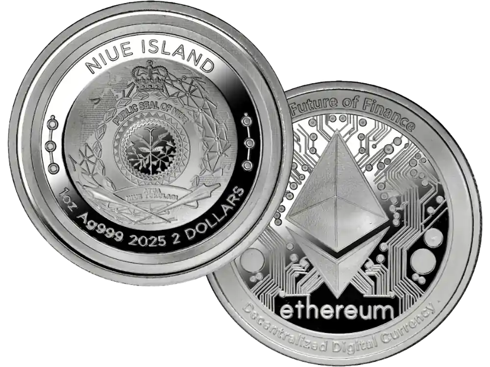1 Unze Silber-Anlagemünze „Ethereum“ - Extra sparen