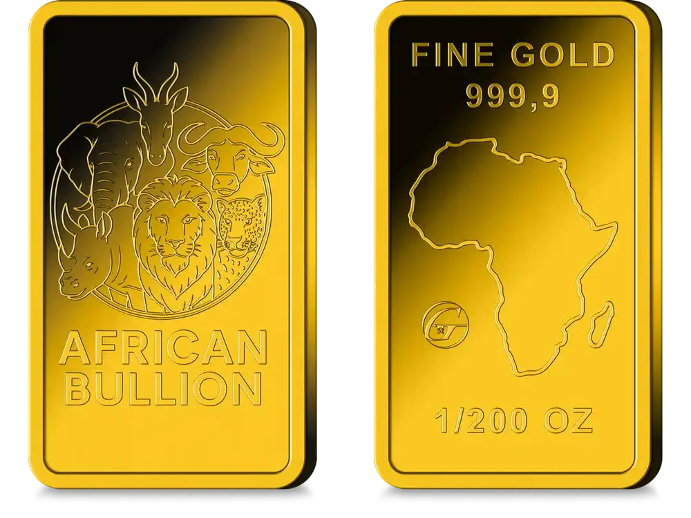 African Bullion Goldbarren 1/200 oz – Feingold 999,9 | Neuheit