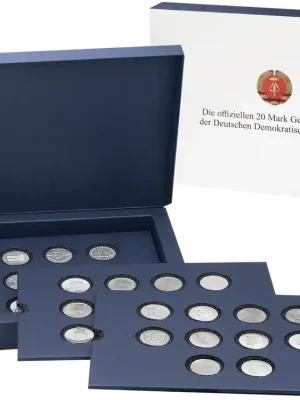 Sehr beliebt - Die komplette Sammlung der 20-Mark-Gedenkmünzen der DDR (1966-1990)