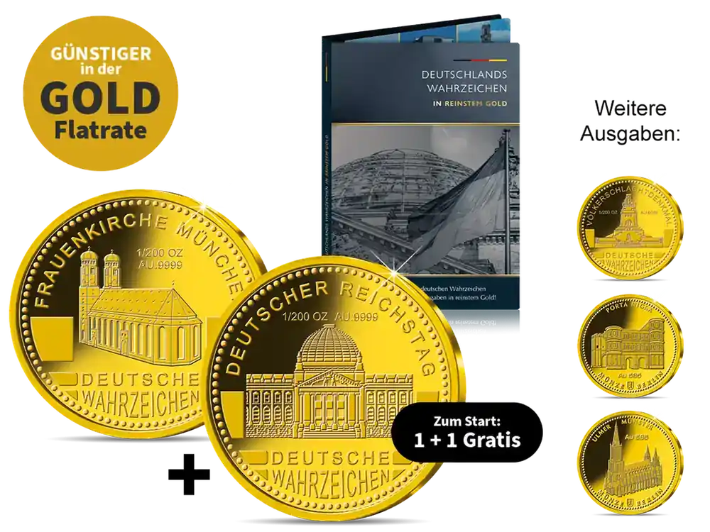 Deutschlands Wahrzeichen in reinstem Gold | Nur noch heute
