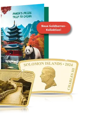 Beliebt | Goldbarren-Kollektion „Panda’s Pride – A Trip to China“ 2025