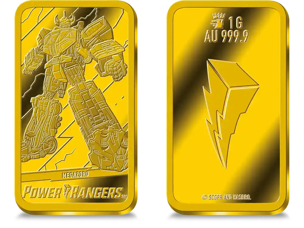 Offizieller Gold-Gedenkbarren „POWER RANGERS – Megazord™“ - Preis gesenkt