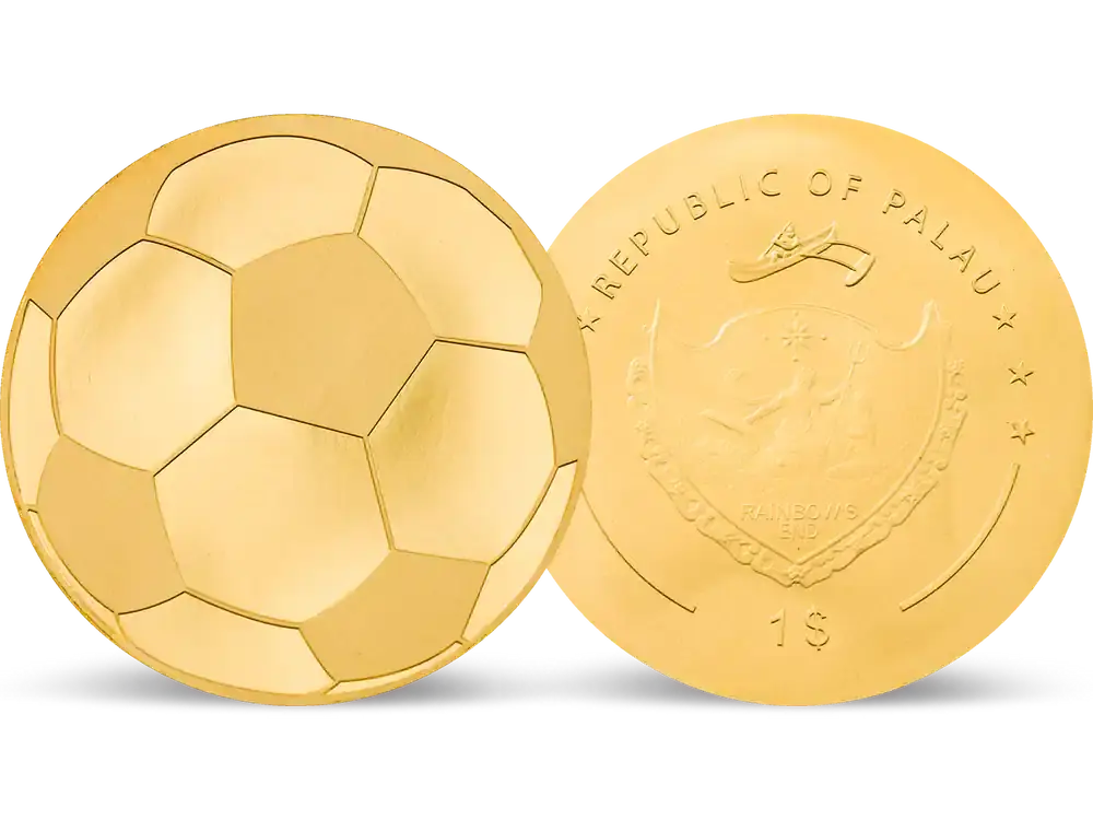 Bewährte Qualität | Gold-Gedenkmünze „Fußball“