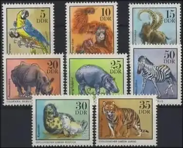 DDR, MiNr. 2030-2037 postfrisch – Zootiere | Bestseller