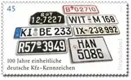 Sonderangebot - Bund, Michel Nr. 2551 postfrisch – 100 Jahre einheitliche deutsche Kfz-Kennzeichen