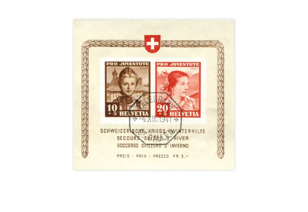 Briefmarken Schweiz Pro Juventute 1941 Michel-Nr. Block 6 gestempelt | Geprüfte Qualität