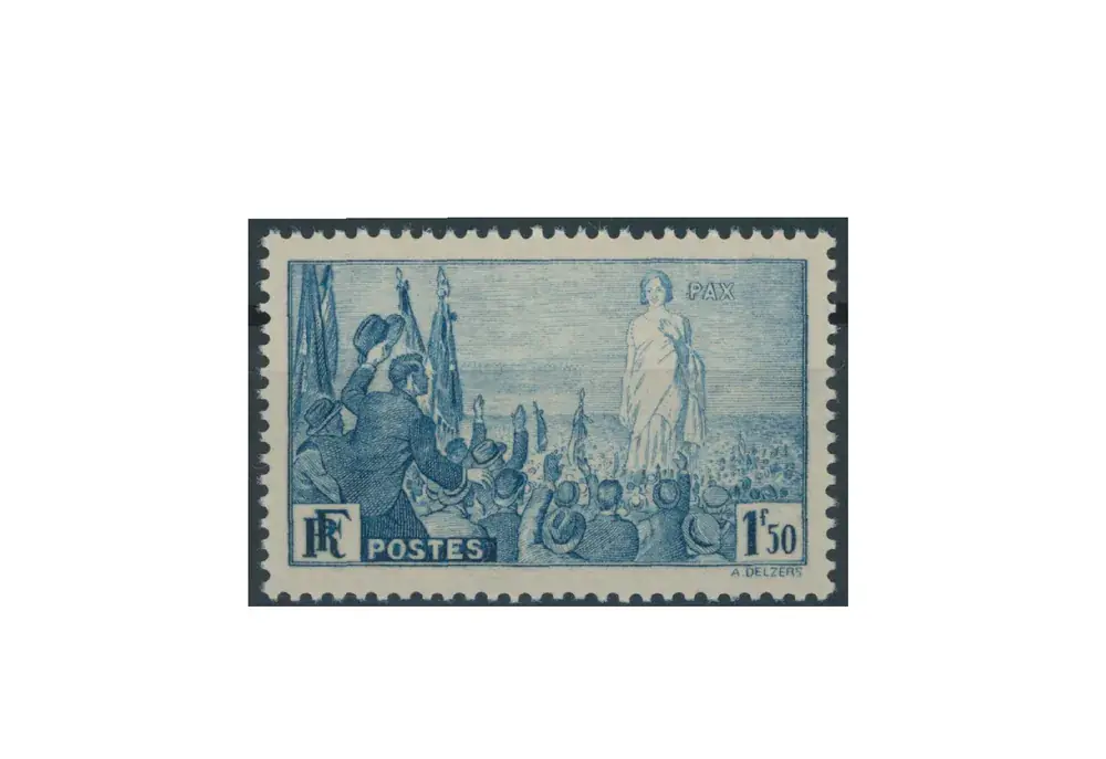 Briefmarke Frankreich Internationale Friedensvereinigung 1936 Michel-Nr. 334 postfrisch | Sale