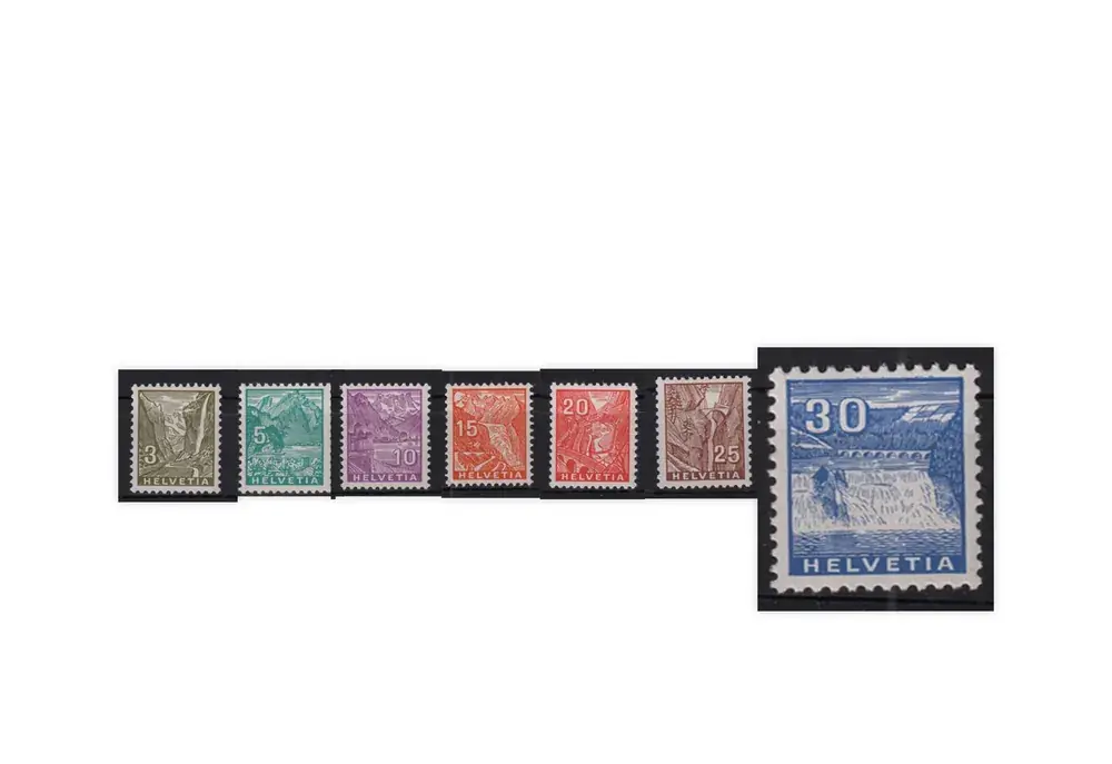 Schweiz Mi.Nr. 270/276 postfrisch Freimarken Landschaftsbilder ZNR 194/200 postfrisch | Top bewertet