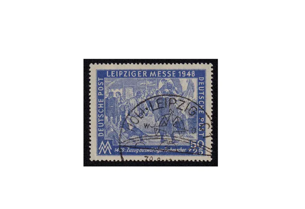 Abverkauf - Briefmarke SBZ Leipzíger Herbstmesse 1948 Michel-Nr. 199 b gestempelt