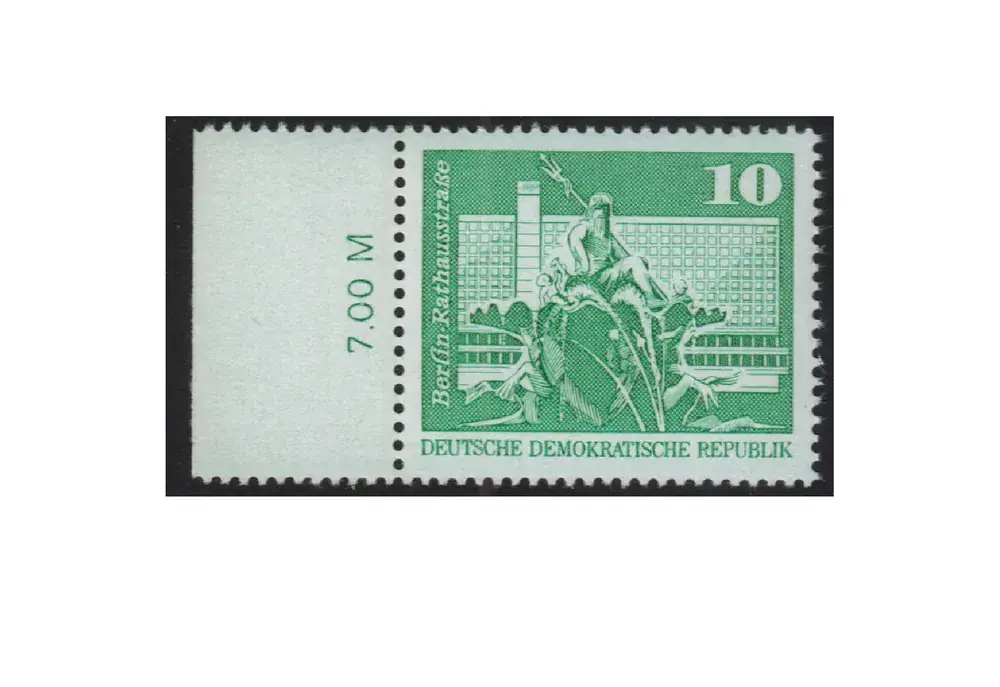 Briefmarke Freimarke Neptunbrunnen DDR Mi.Nr. 1843 II a ** | Herstellerpreis