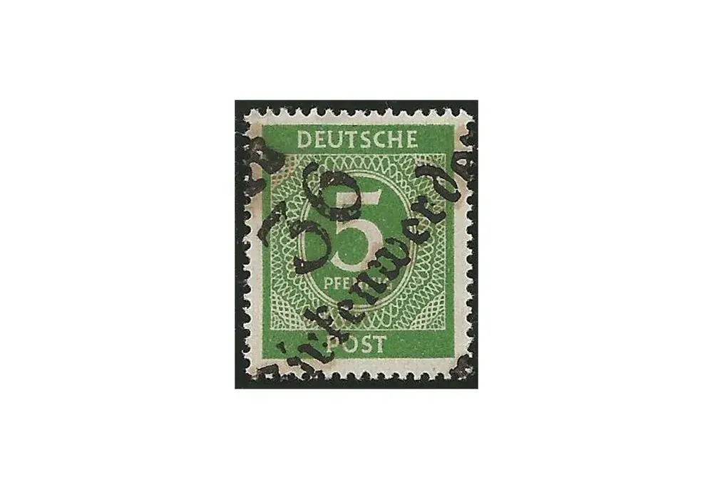 SBZ Bezirkshandstempel – Ziffernausgabe 1948 Michel Nr. I b gestempelt geprüft - Expressversand