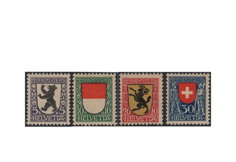 Schweiz Mi.Nr. 209/212 gest. Pro Juventute Wappen | Bestseller