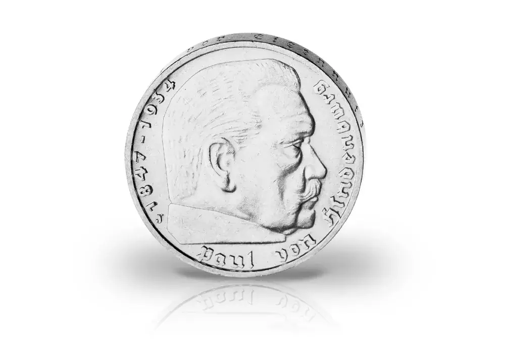 2 Reichsmark 1936 Drittes Reich Hindenburg 4er Set Jaeger-Nr. 366 | Premium