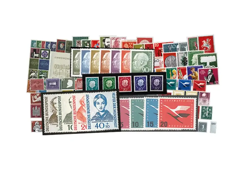 Briefmarken BRD Jahrgänge 1955 bis 1959 Michel-Nr. 204/325 postfrisch | Mega-Angebot