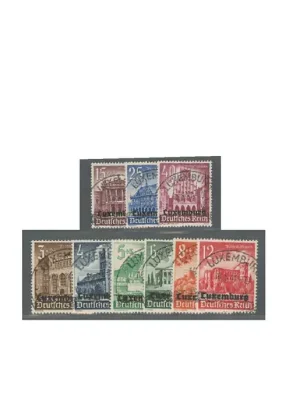 Deutsche Besetzung Luxemburg 1941 Michel Nr. 33 bis 41 gestempelt | Top-Angebot