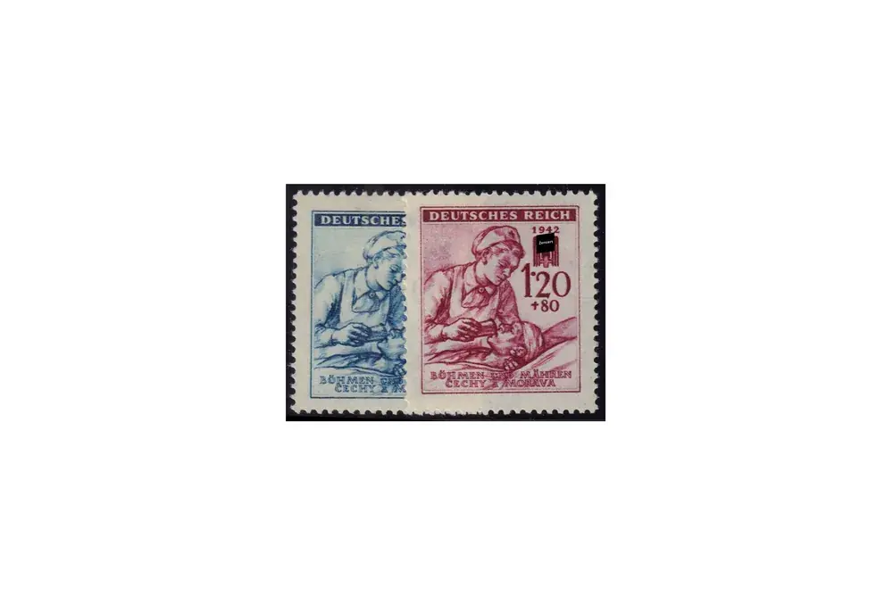 Böhmen und Mähren Rotes Kreuz Michel Nr. 111 bis 112 postfrisch - Schnelle Lieferung