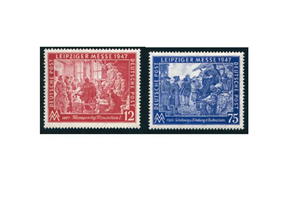 Briefmarken Alliierte Besetzung Leipzig Michel-Nr. 965/966 postfrisch | Reduziert