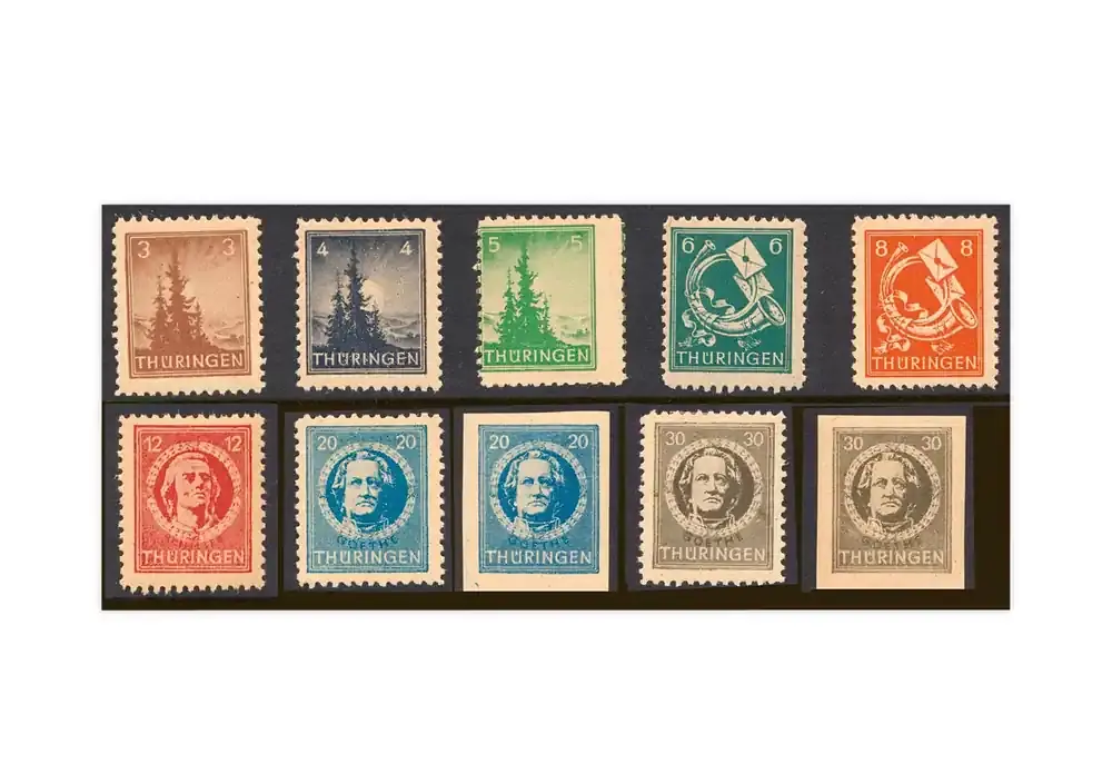 Direkt bestellen - SBZ Mi.Nr. 92AX/99BX gest.