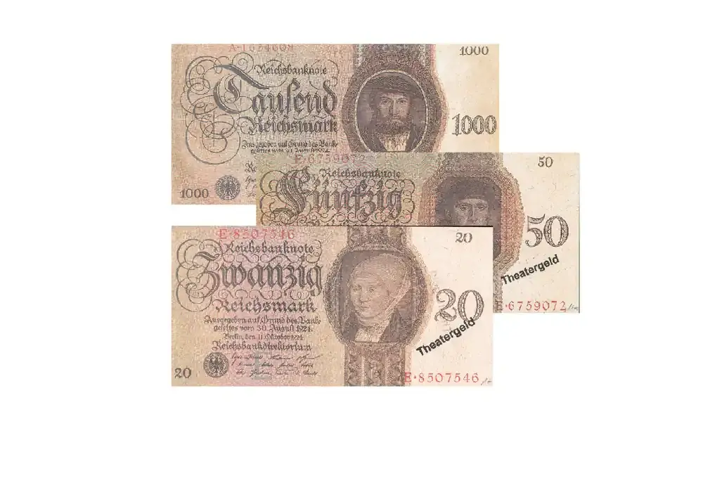 Hammerpreis - Faksimiles v. Reichsbanknoten der Serie 1924