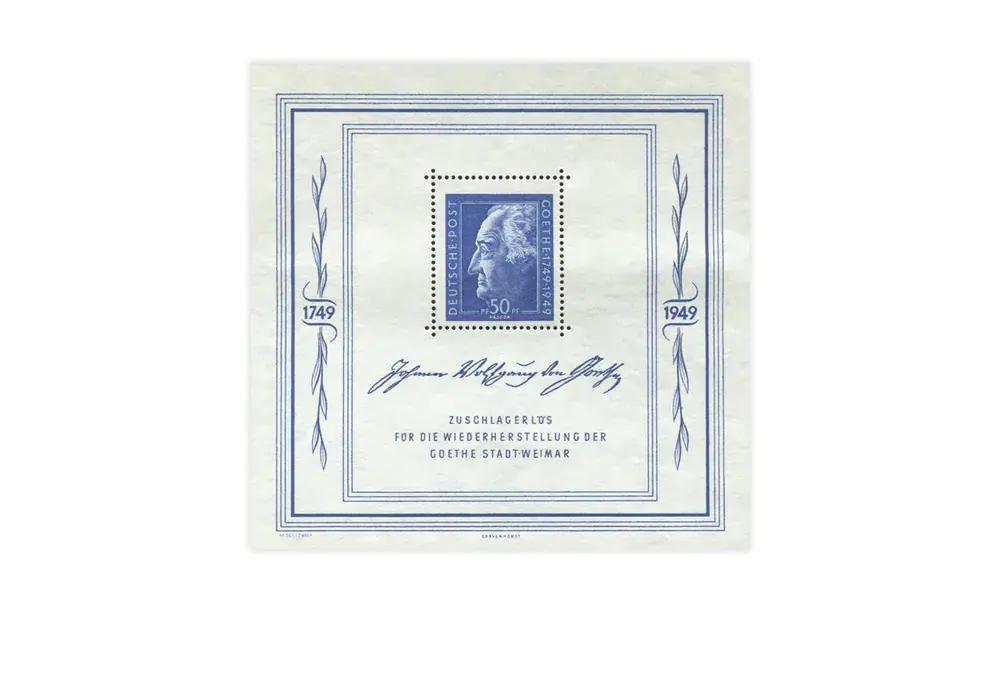 Briefmarke SBZ Block 6 postfrisch Goethe-Block 1949 - Top bewertet