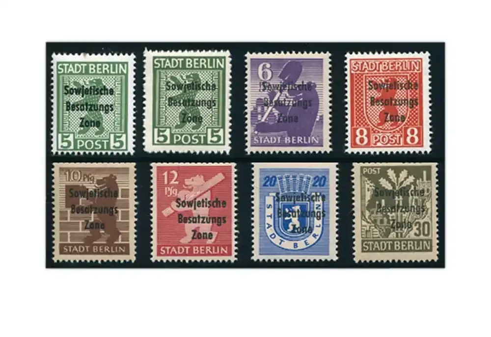 Bestpreis - SBZ Mi.Nr. 200/206 A+B gest.