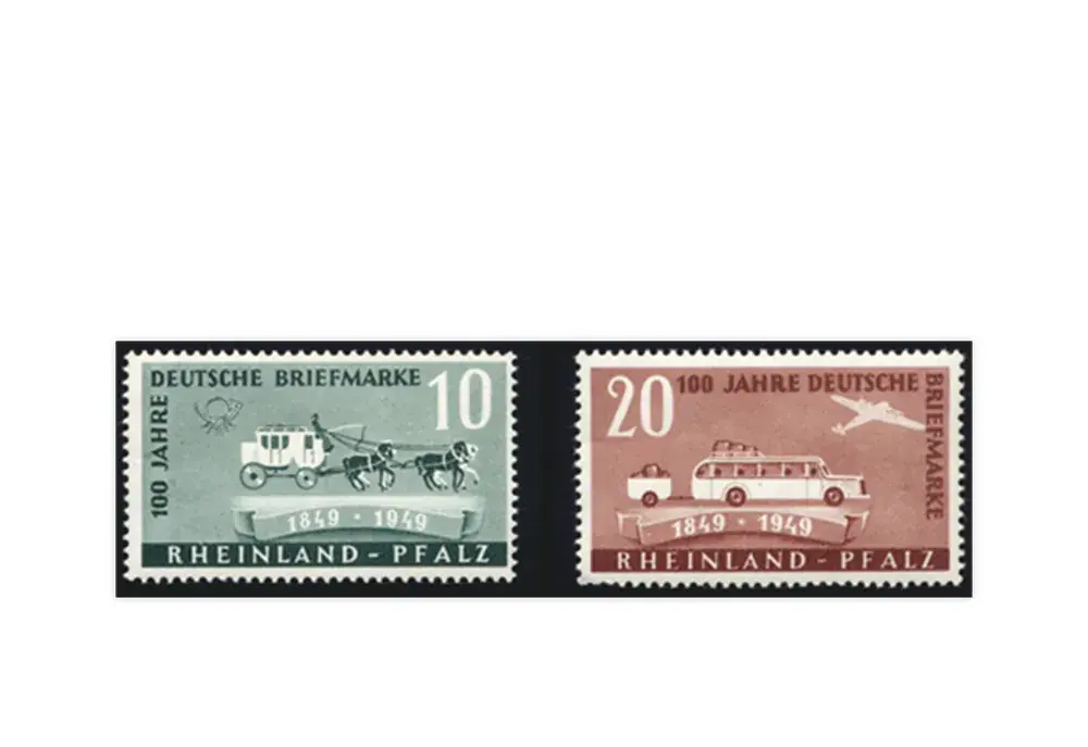 Neu hinzugefügt | Rheinland Pfalz Mi.Nr 49/50 postfrisch