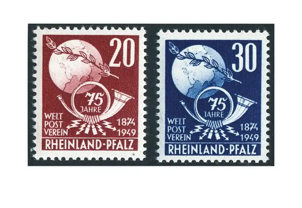 Deal - Französische Zone Rheinland Pfalz Mi.Nr. 51/52 gestempelt