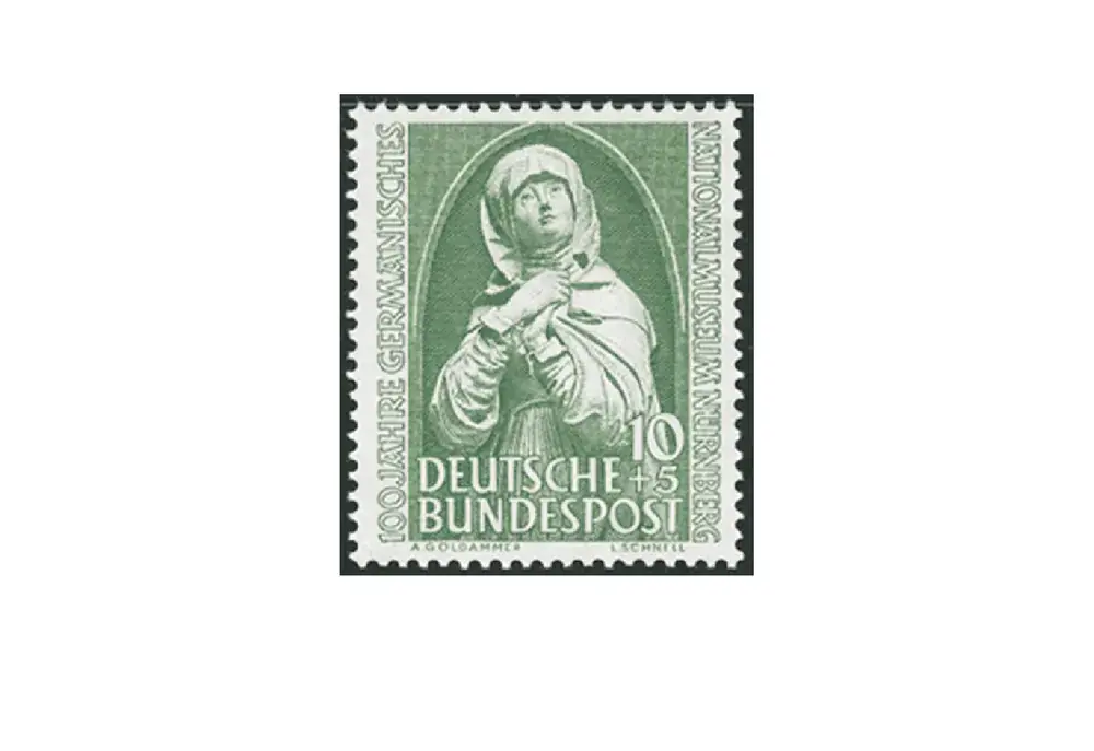 Briefmarke BRD 100 Jahre Germanisches Museum 1952 Michel-Nr. 151 postfrisch - Top bewertet