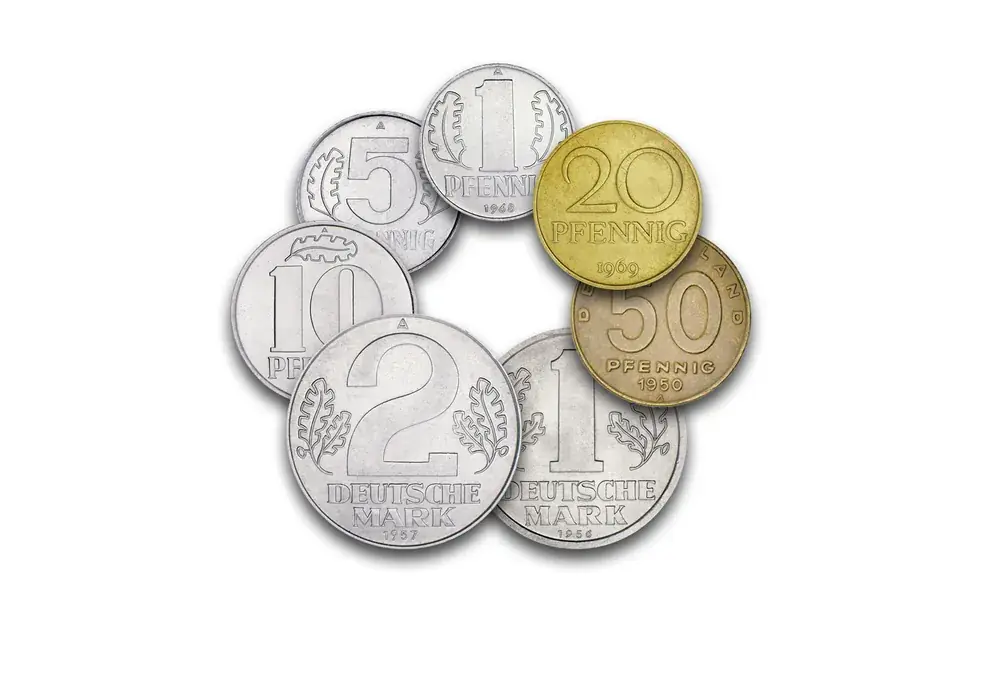 Komplettsatz 1 Pfennig – 2 Mark Jahrgang und Prägestätte unserer Wahl DDR | Top bewertet
