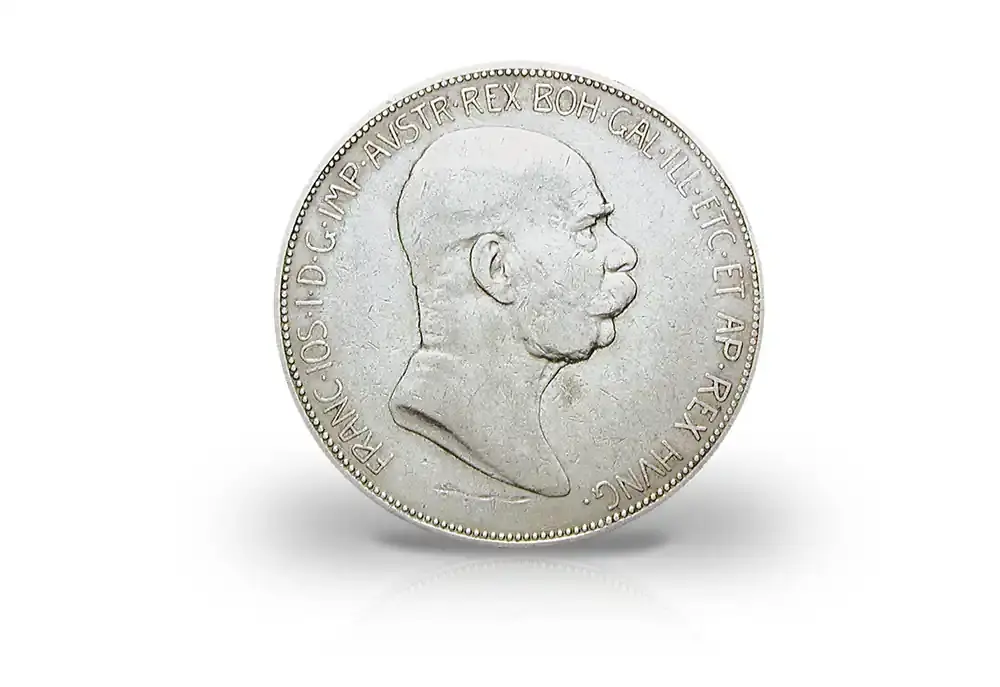 5 Kronen Silbermünze 1908 Österreich mit Tänzerin im Hintergrund - Neu eingetroffen