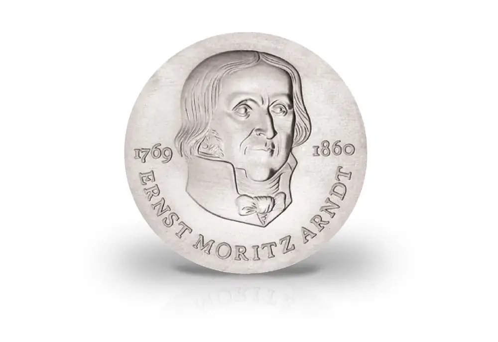 Qualitätsprodukt - 20 Mark Gedenkmünze 1985 DDR Ernst Moritz Arndt Jaeger-Nr. 1605