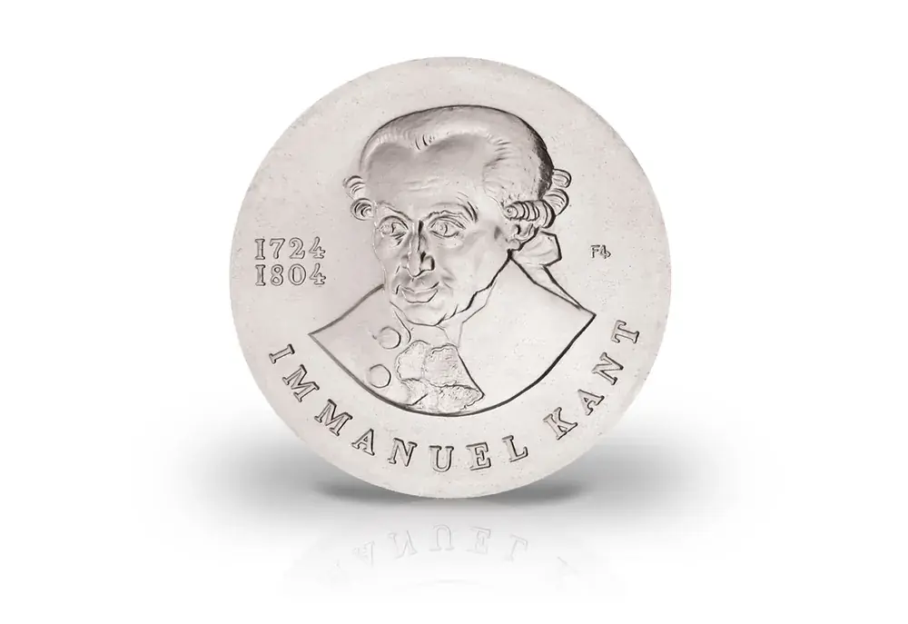 Schnell zugreifen | 20 Mark Gedenkmünze 1974 DDR Immanuel Kant Jaeger. 1549