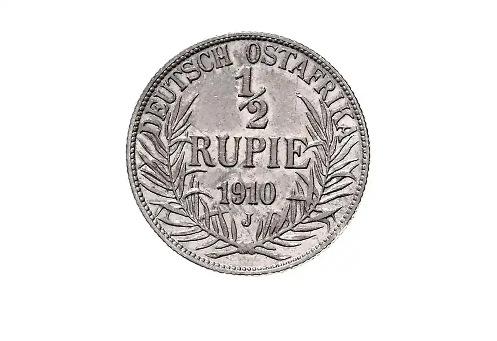 Preis gesenkt - 1/2 Rupie 1904-1914 Deutsch – Ostafrika Jaeger-Nr. 721