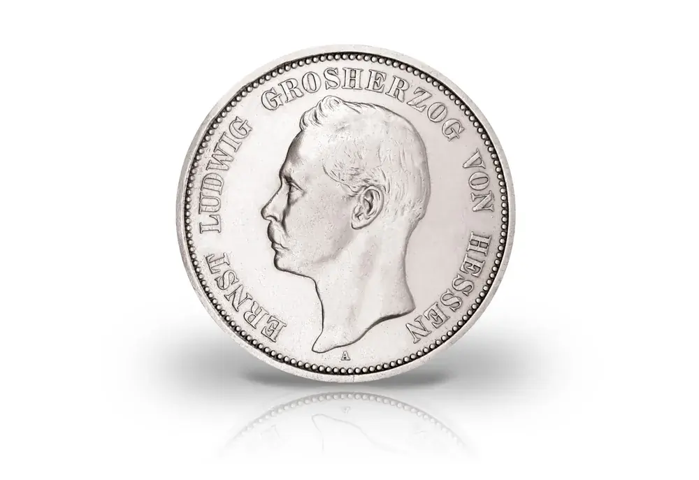 Hohe Qualität | 5 Mark 1895 bis 1900 Deutsches Kaiserreich Ernst Ludwig Hessen Jaeger-Nr. 73