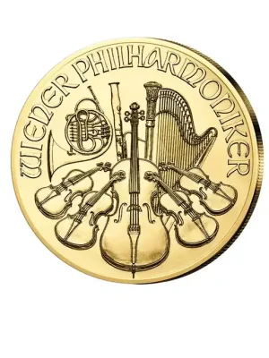 Meistverkauft | Wiener Philharmoniker 1/10 oz Gold 2025 Österreich