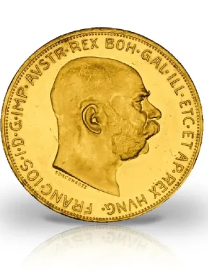 100 Kronen Goldmünze 1915 Österreich Franz Joseph I. - Preisnachlass