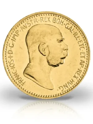 10 Kronen Goldmünze 1909 Österreich Franz Joseph I. - Nur noch heute