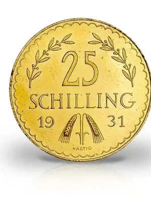 Verfügbar - 25 Schilling Goldmünze Österreich 1926-1934 I. Republik