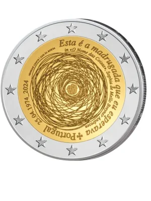Jetzt bestellen - 2 Euro 2024 Portugal 50. Jahrestag der Revolution bfr.