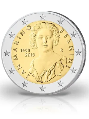 2 Euro 2018 San Marino 420. Geburtstag von Gian Lorenzo Bernini st im Blister | Bestellbar