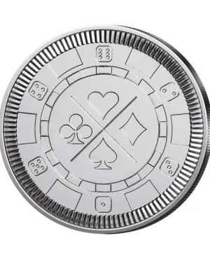 Markenqualität - 1 oz Silber USA Casino Chip
