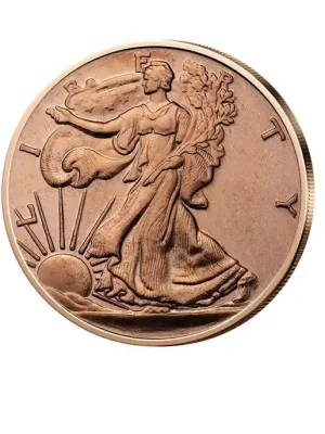Bestpreis | 1 oz Kupfermedaille American Liberty